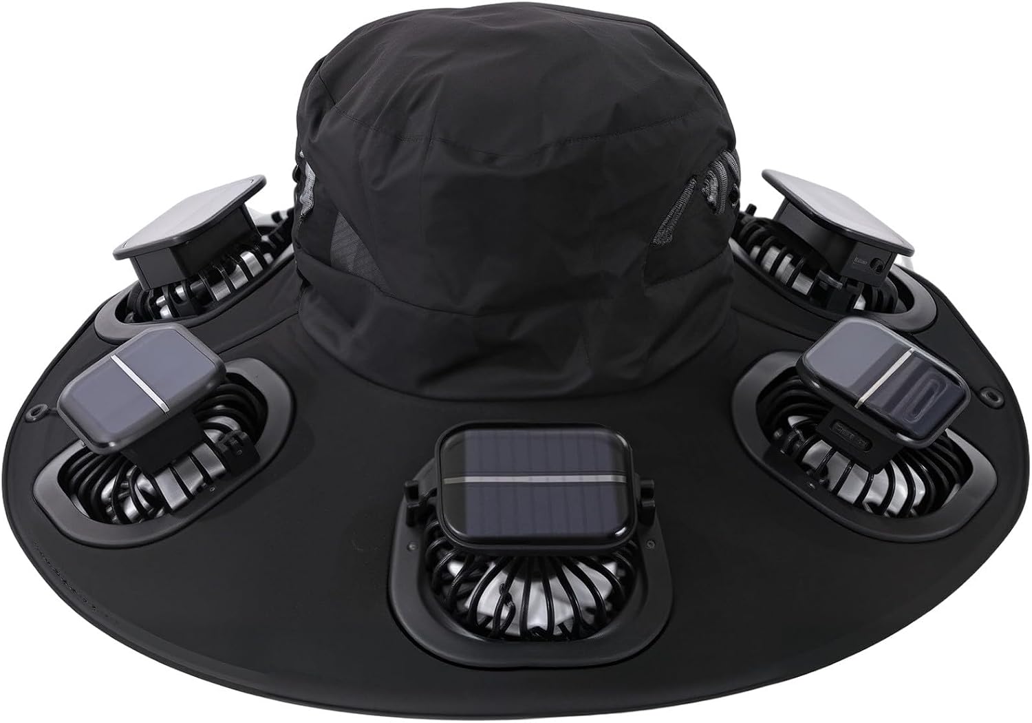 Men'S Accessories Designer - Hot 6 Fans Solar Fan Hat