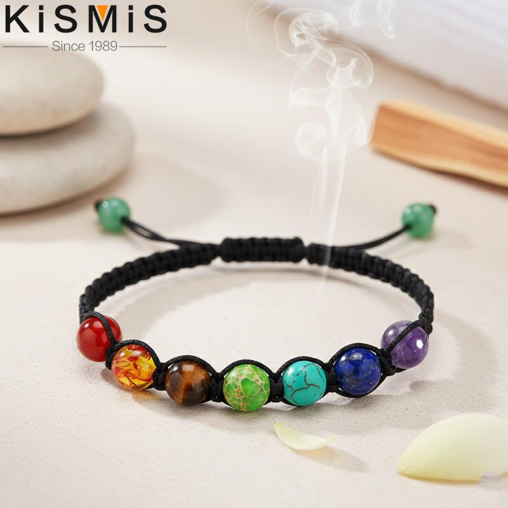 Men'S Yoga Accessories - Adjustable Rainbow Braided Woven Rope Chain