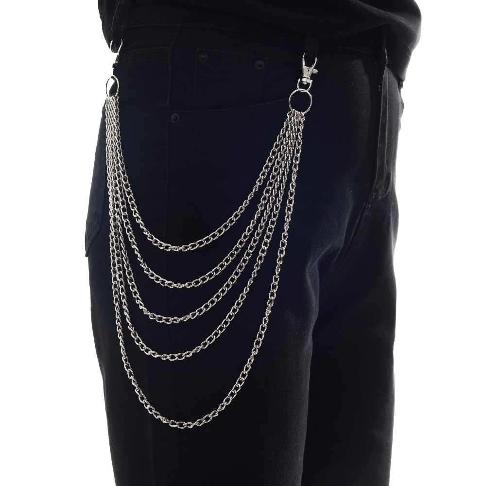 Men Accessories Aesthetic - Punk Dây Chuyền Trên Quần Áo