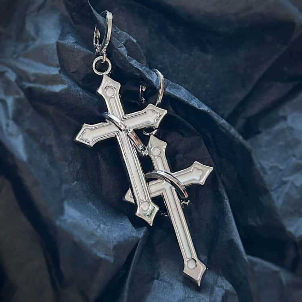 Rock Gothic Sliver Color Circu - đánh giá và giá Men Accessories Aesthetic