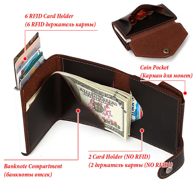 Tối Giản Nhôm Thẻ Ví Dành Cho  - đánh giá và giá Card Case Minimalist