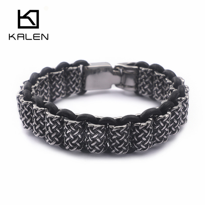 KALEN Vintage Da Liên Kết Vòng - đánh giá và giá Men Accessories Bd