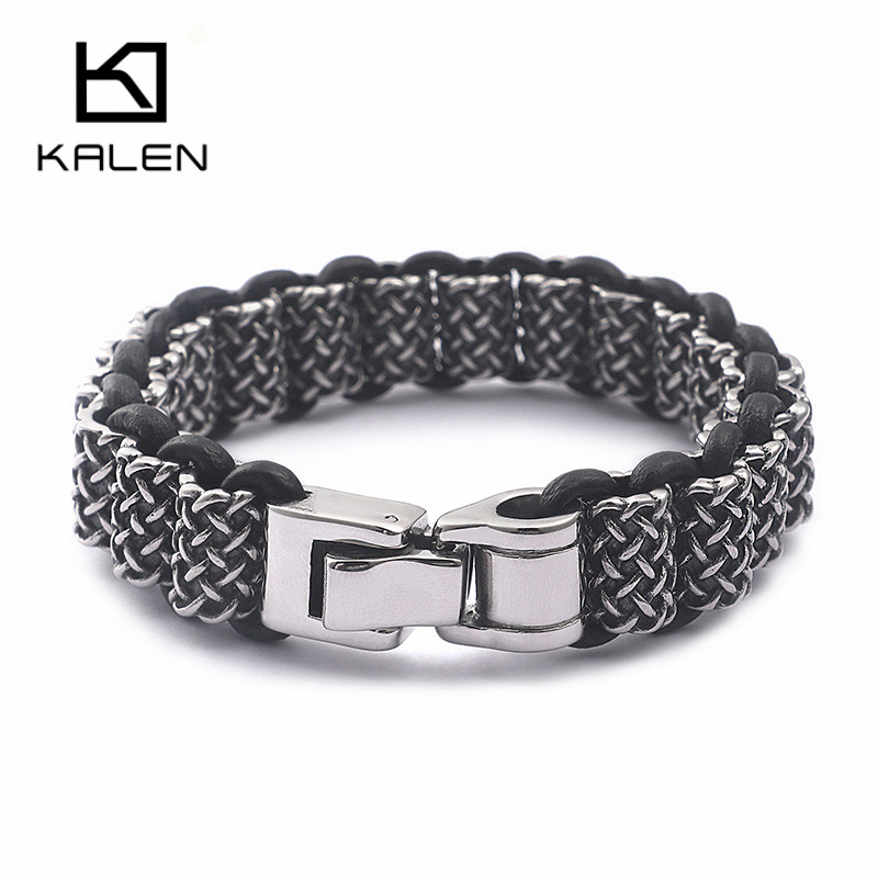 KALEN Vintage Da Liên Kết Vòng - đánh giá và giá Men Accessories Bd