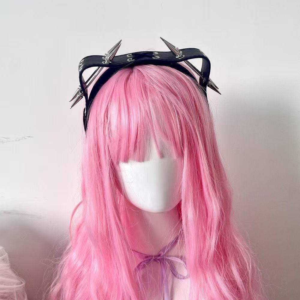 Punk Harajuku Rivet Headband,  - đánh giá và giá Men Accessories Aesthetic