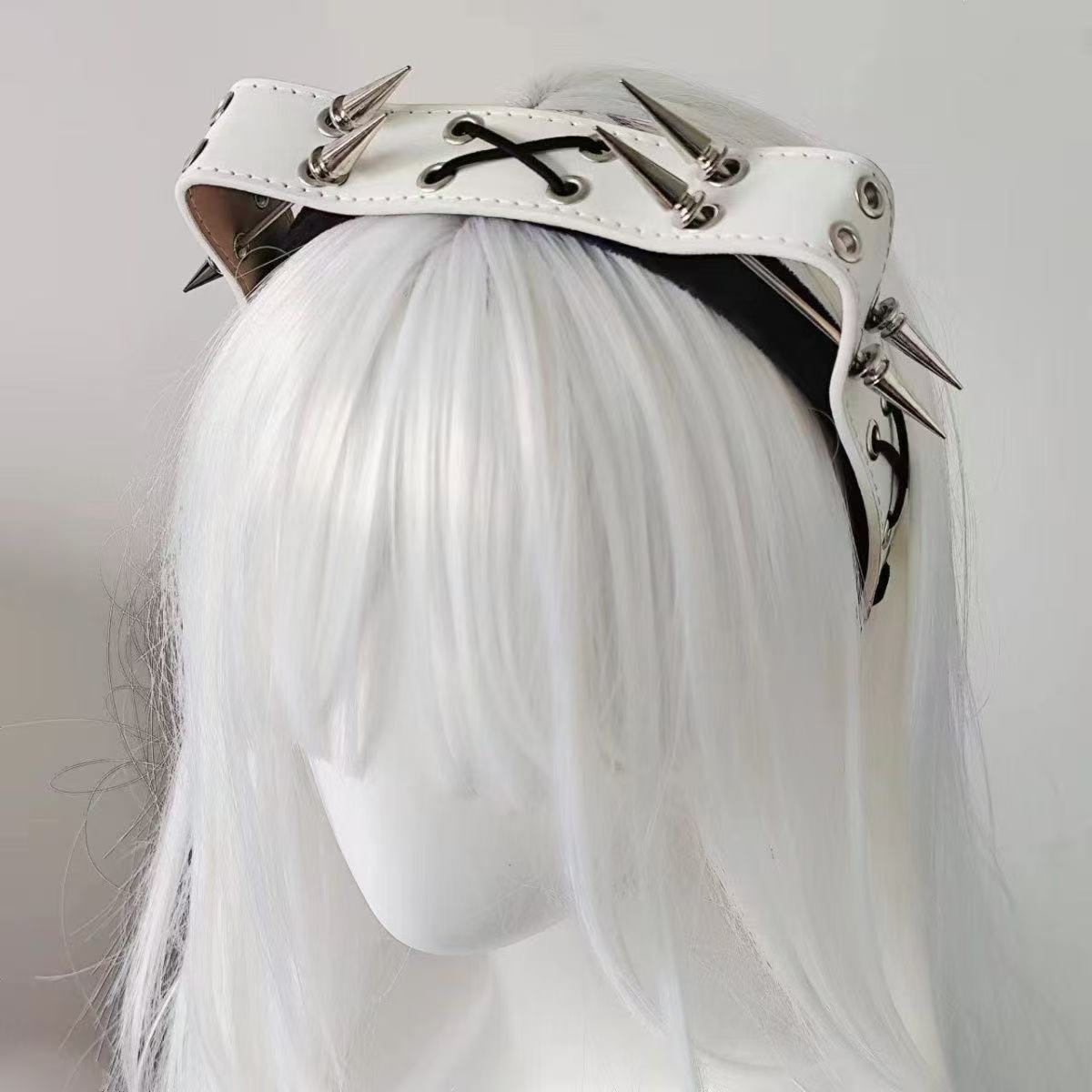 Punk Harajuku Rivet Headband,  - đánh giá và giá Men Accessories Aesthetic