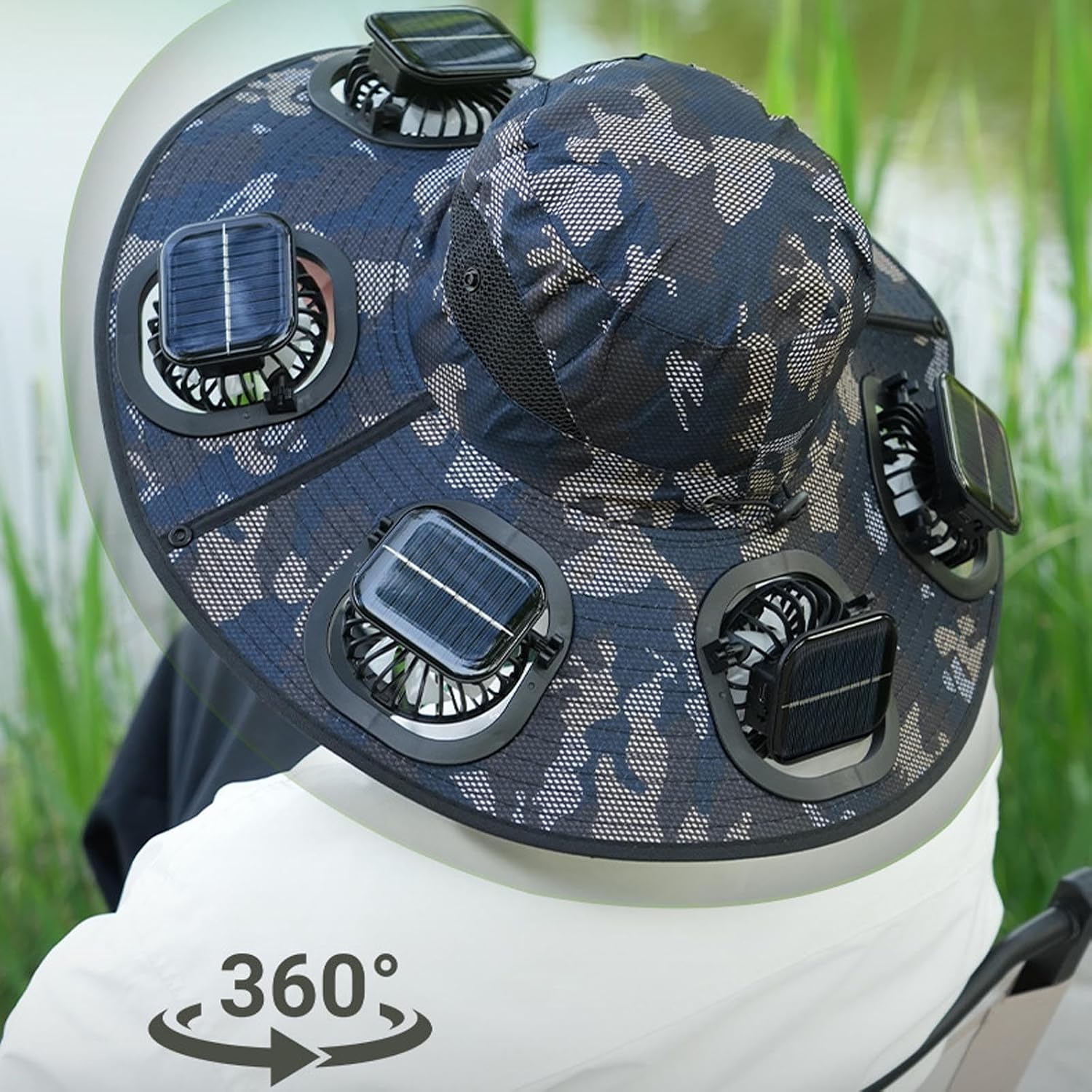 Hot 6 Fans Solar Fan Hat Breat - đánh giá và giá Men'S Accessories Designer