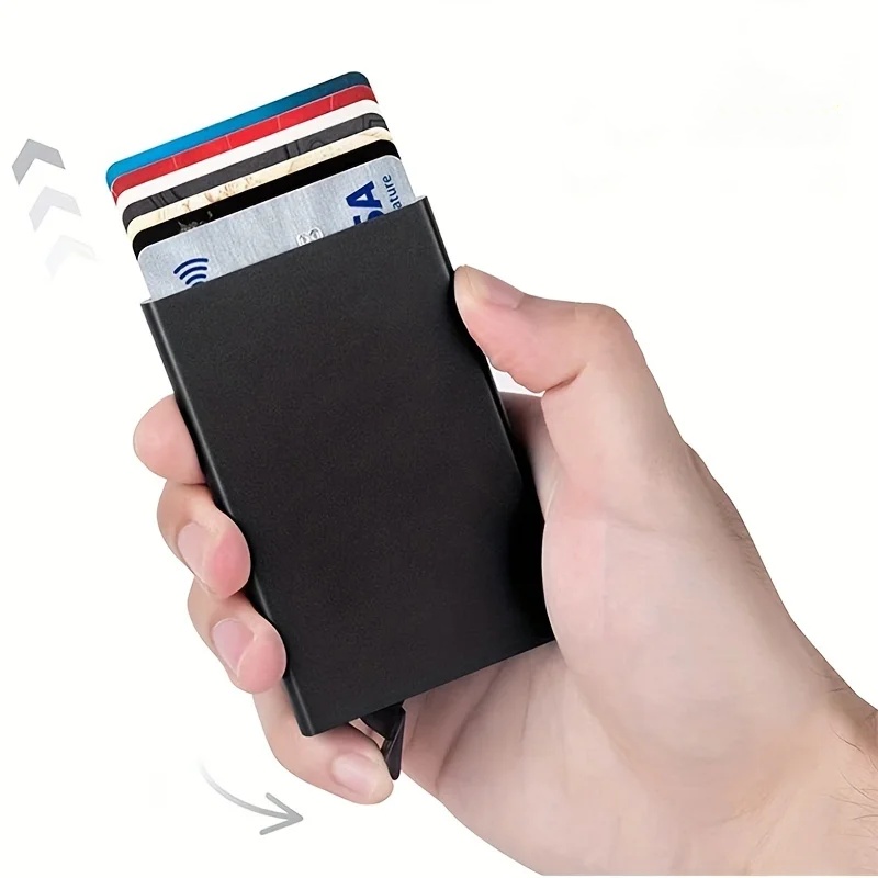 Smart Wallet Card Holder Metal - đánh giá và giá Card Case Minimalist