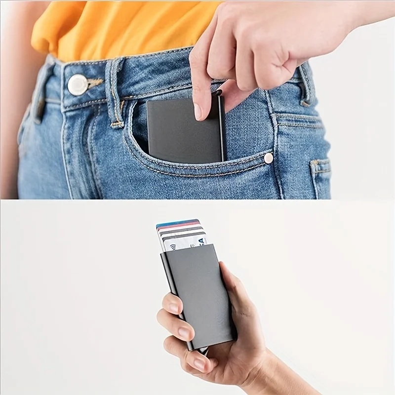 Smart Wallet Card Holder Metal - đánh giá và giá Card Case Minimalist