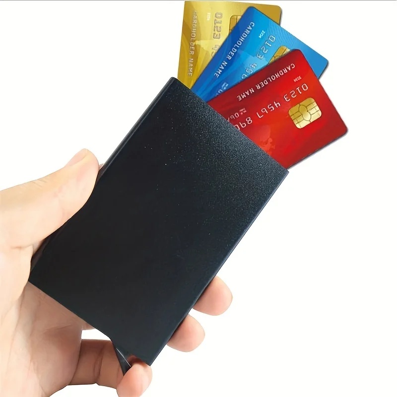 Smart Wallet Card Holder Metal - đánh giá và giá Card Case Minimalist