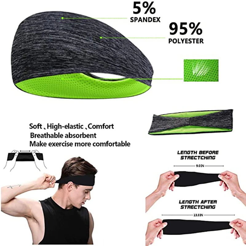 3PCS Sweatband for Men Women E - đánh giá và giá Men'S Yoga Accessories