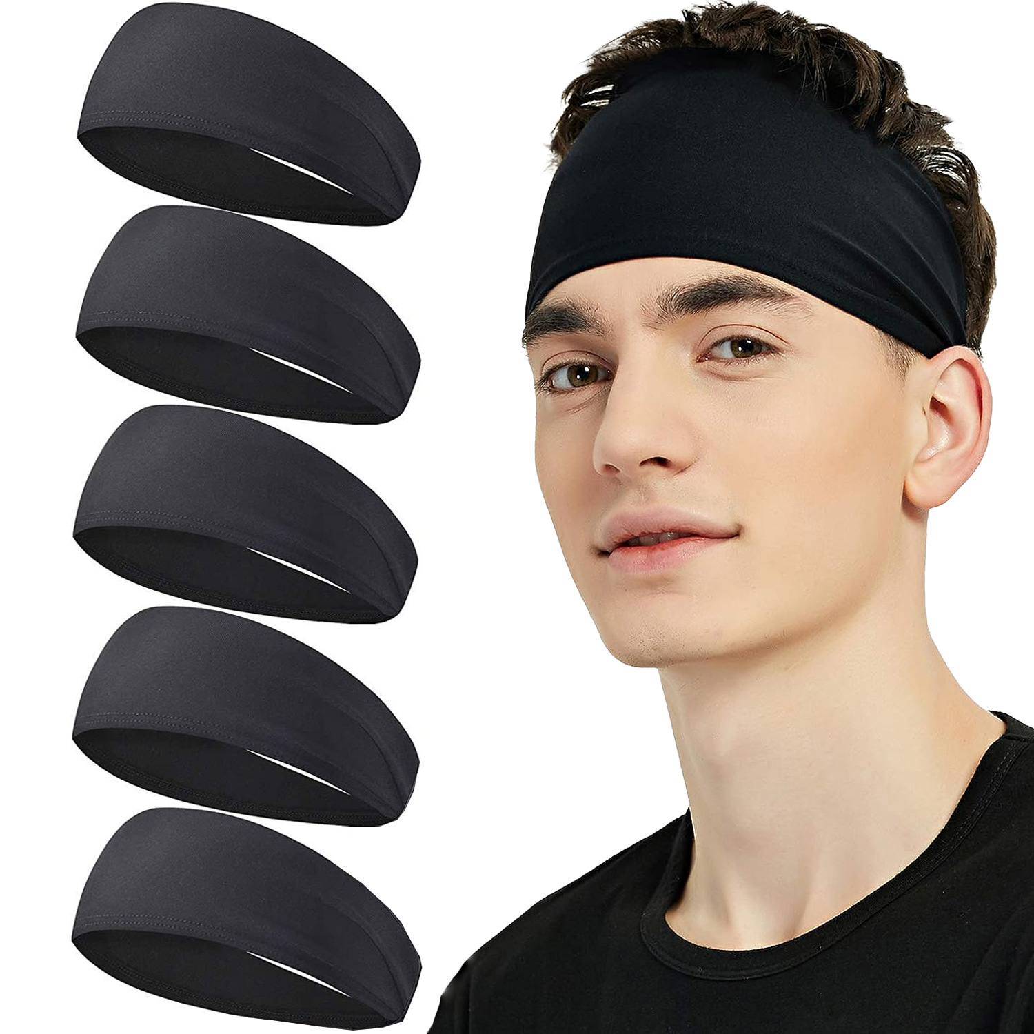 Sweatband for Men Women Elasti - đánh giá và giá Men'S Yoga Accessories