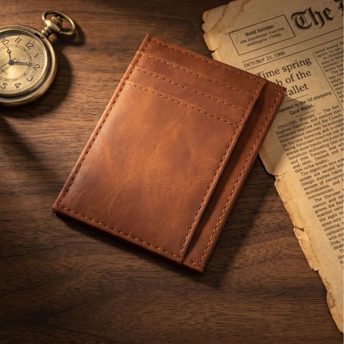 Ultra Slim PU Leather Card Hol - đánh giá và giá Card Case Minimalist