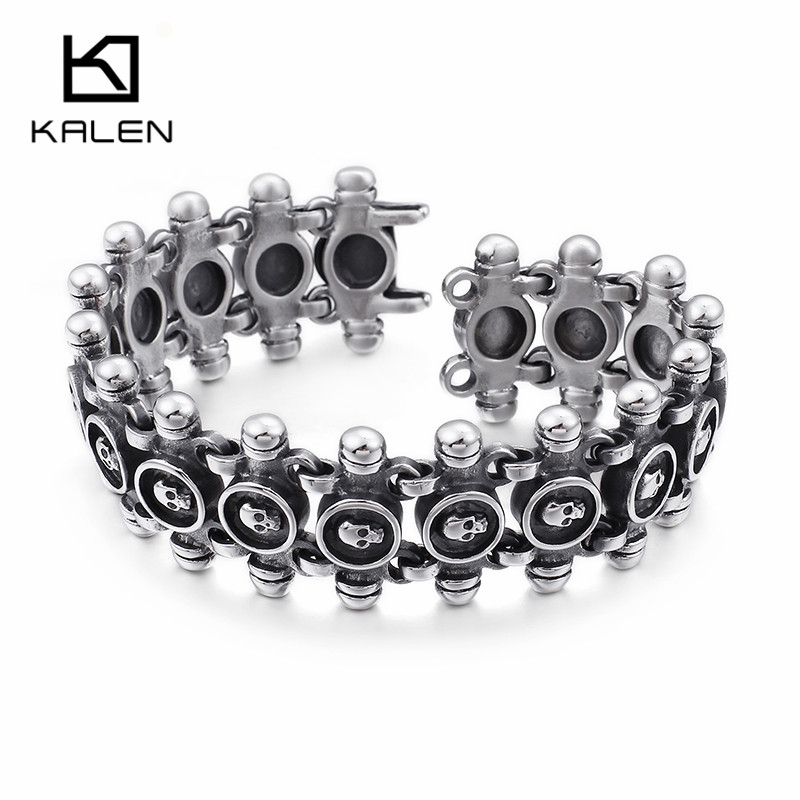 KALEN Punk Vintage Skull Brace - đánh giá và giá Men Accessories Bd
