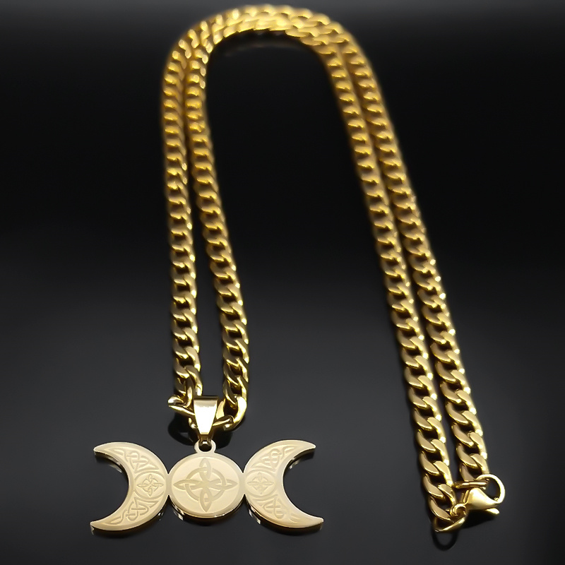 Wicca Triple Moon Crescent God - đánh giá và giá Men Accessories Aesthetic