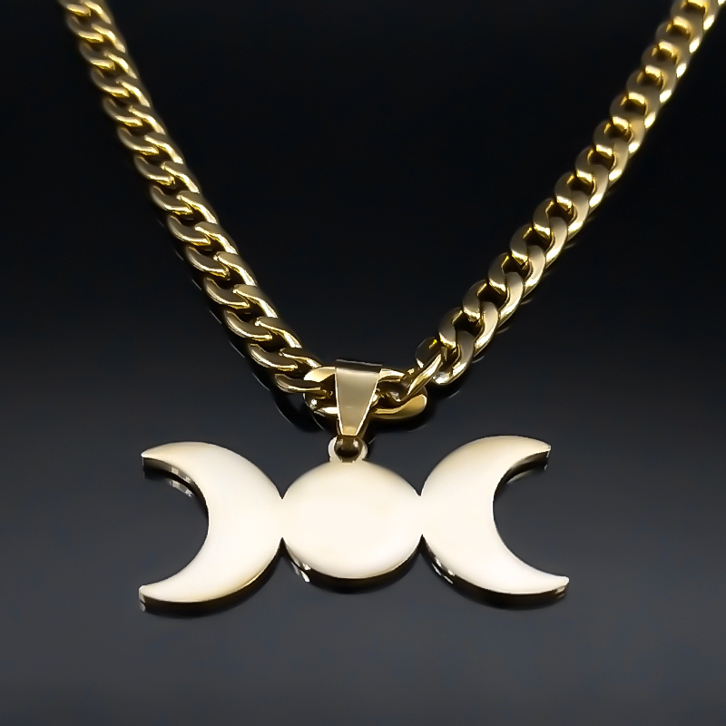 Wicca Triple Moon Crescent God - đánh giá và giá Men Accessories Aesthetic
