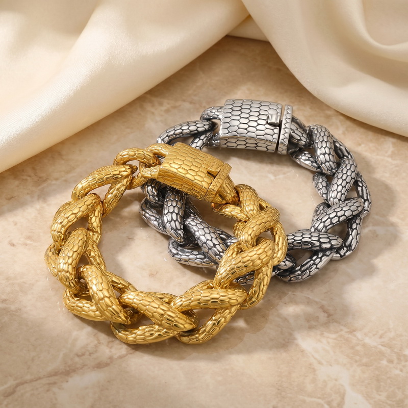 Kalen Snake Skin Cuban Link Me - đánh giá và giá Men Accessories Bd